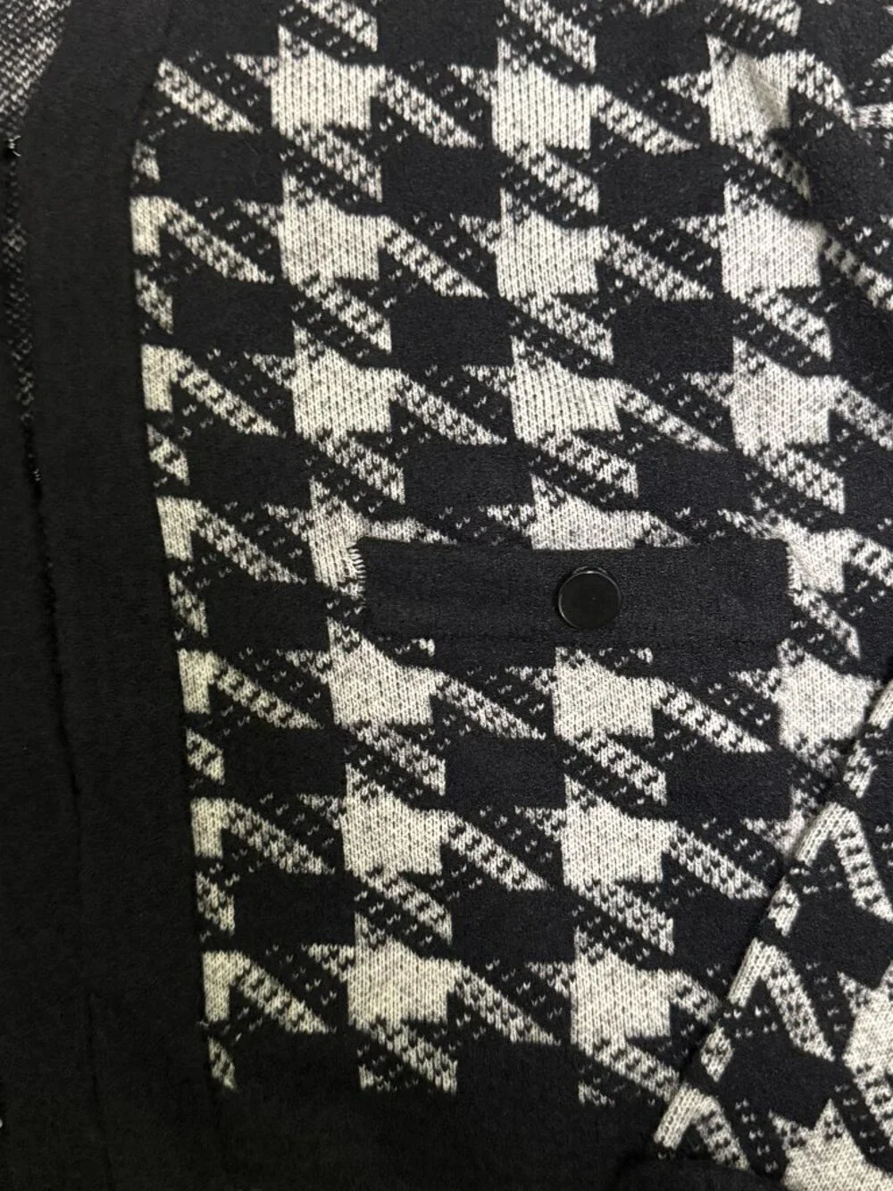 Ann Taylor Houndstooth Knit Cardigan Sweater - NWT - Women's Large Black White